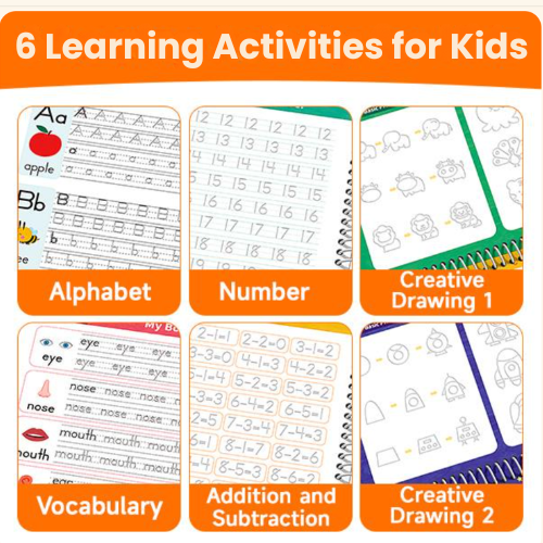 Writezy™ Reusable Grooved Handwriting Practice for Kids