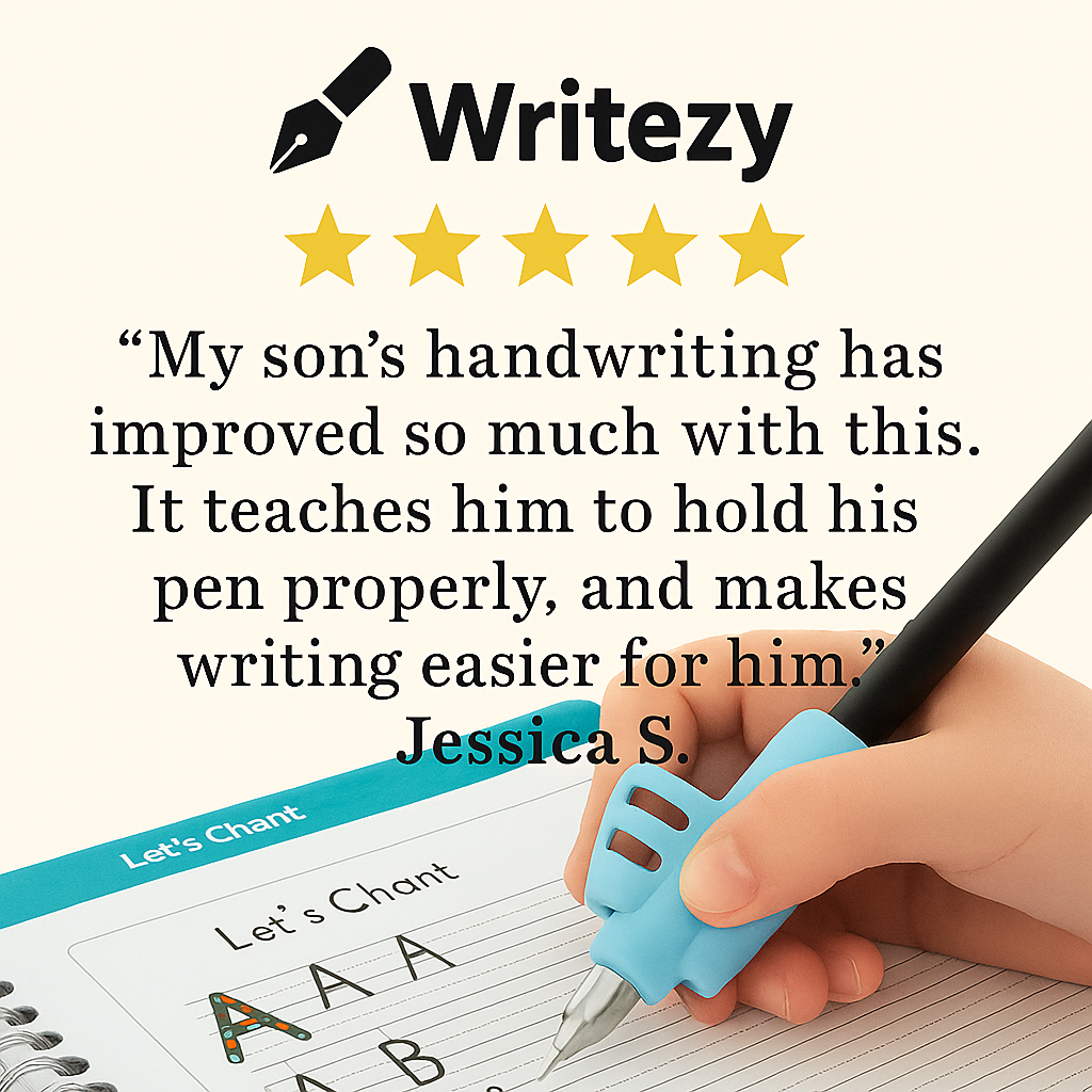 Writezy™ Reusable Grooved Handwriting Practice for Kids
