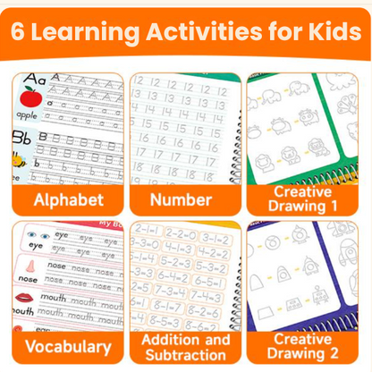 Writezy™ Reusable Grooved Handwriting Practice for Kids